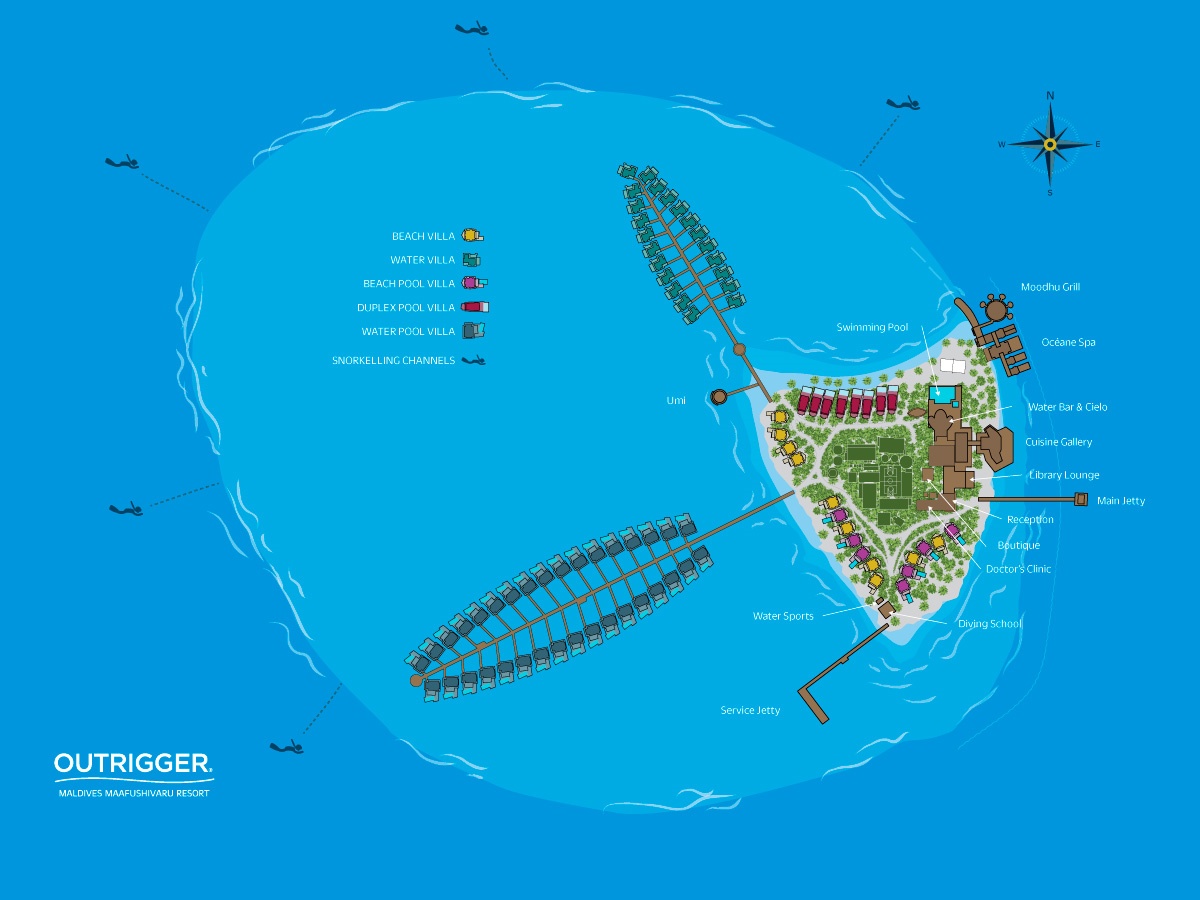 奥瑞格·马富士瓦鲁岛 Outrigger Maldives Maafushivaru Resort